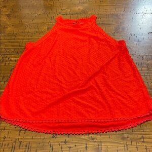 Women’s W5 Red Sleeveless Top.